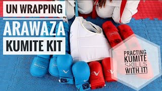 Arawaza kumite kit un wrappingpracticing kumite skills  ken i kan karate school [upl. by Caldeira]