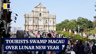 Macau sees tourism rebound over Lunar New Year after easing of restrictions [upl. by Anh]