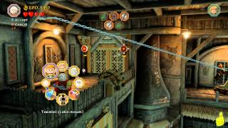 Lego The Hobbit Level 12 A Warm Welcome  FREE PLAY All Minikits Treasures amp Design  HTG [upl. by Iniffit]