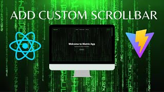 Create custom Scrollbar with CSS and Reactjs  Beginner Tutorial [upl. by Ordnassela999]