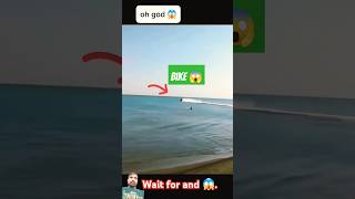 Biker on beach 😱 respect trending youtubeshorts surf surfing shorts [upl. by Ecerahc290]