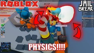 RAGE JAILBREAK PHYSICS  Roblox Jailbreak DUMB PHYSICS GLITCHES [upl. by Otreblif]