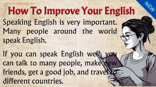 How To Improve Your English  Graded Reader  Learning English [upl. by Atterg644]