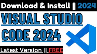 How to download and install Visual Studio  install Visual Studio Code VS Code on Windows 1011 [upl. by Dallman]