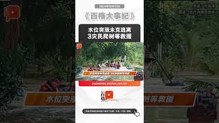 水位突涨未克逃离 3灾民爬树等救援 [upl. by Isiahi836]