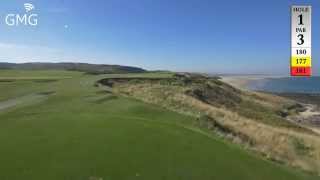 Bamburgh Castle Golf Club Hole 1 The Dinkie [upl. by Goddord]