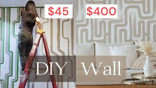 DIY Accent Wall idea  Wall Paint  Dining Room Makeover [upl. by Susejedesoj236]