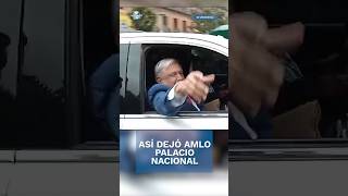 Así fue como AMLO dejó Palacio Nacional rumbo a su casa en Tlalpan shorts [upl. by Torosian126]