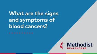 What are the signs and symptoms of blood cancer [upl. by Paris]