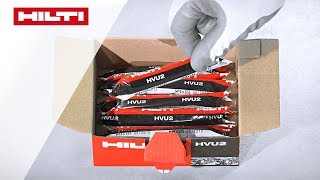 HOW TO HILTI HVU2 anker  HVU2 plaatsen met een diamantboor [upl. by Akinuahs]