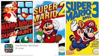 COMO DESCARGAR SUPER MARIO BRO 1 2 Y 3 SUPER EMULADORRETRO CLASSIC [upl. by Renault]