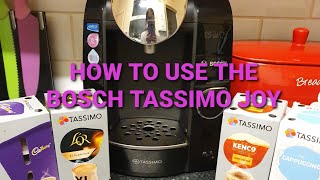 BOSCH TASSIMO JOYHow to clean and use filter  I made my first hot drink [upl. by Naji]