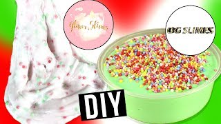 EXPOSING FAMOUS SLIME SHOPS CHRISTMAS SLIME RECIPES DIY SLIME 💦 GLITTERSLIMES SLIMEOG 💦 [upl. by Malcom74]