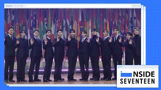 INSIDE SEVENTEEN SEVENTEEN 세븐틴 유네스코 청년포럼 비하인드 SEVENTEEN Session  UNESCO Youth Forum Sketch [upl. by Lil]