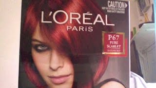 LOreal Feria Preference Pure Scarlet Intense Red Chitchat amp Results [upl. by Casar61]