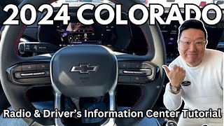 2024 CHEVROLET COLORADO DRIVER INFORMATION CENTER AND RADIO WALK THROUGH  I GO THROUGH EACH MENU [upl. by Oinotnaesoj315]