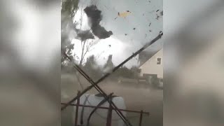 Trees down roofs taken off homes in Chautauqua County after possible tornado rolled through [upl. by Atsillak845]