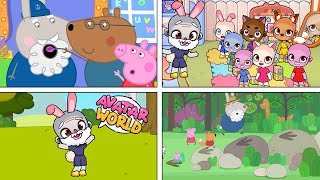 Peppa Pig in Avatar World  Grampy Rabbit in Space  Grampy Rabbit Dinosaur Park [upl. by Ylime623]