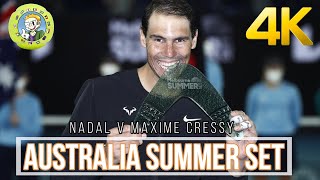 Melbourne Summer Set  Nadal V Maxime Cressy Complete 1st Set tennis nadal [upl. by Bergen]