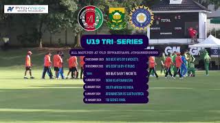 Live Cricket  U19 TriSeries  South Africa vs India  Match 3 [upl. by Amsirp]