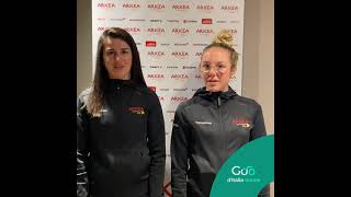 Amandine Fouquenet e Lucie Jounier Arkea Pro Cycling Team  Giro dItalia Donne 2021 [upl. by Odraccir]