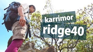 【登山道具】新しい相棒 karrimor ridge40のレビュー｜鷹取山ハイキング [upl. by Lemmor831]