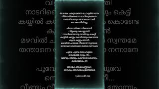 Malayalam song lyricsazhake chankulakkanaARM movieshorts [upl. by Ethe]