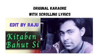 Kitaben Bahut Si Padhi Hogi TumneOriginal Karaoke With Scrolling Lyrics English By RAJU [upl. by Springer]