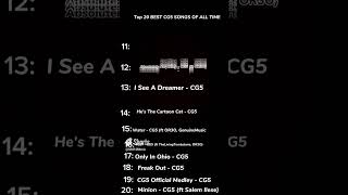 Top 20 Best CG5 SONGS OF ALL time [upl. by Mert]