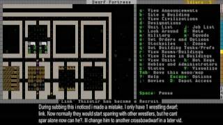 Dwarf Fortress Video Tutorial part 10  Migrants Military and Requests [upl. by Darsey]