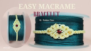 Macrame Tutorial  How To Make Vintage Style Bracelet [upl. by Orlina511]