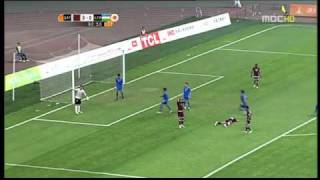 The worst miss ever Qatar vs UzbekistanGuangzhou Asian Games [upl. by Wes768]