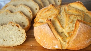 PAN CASERO sencillo ¡Qué fácil es hacer TU PRIMER PAN🥖🍞  SIN pyrex [upl. by Harat]