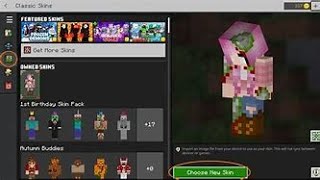 How to get skin on skindex Minecraft bedrock [upl. by Prent833]