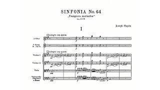 Haydn Symphony No 64 in A major quotTempora mutanturquot with Score [upl. by Nerte]