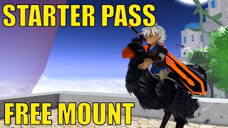 Starter Pass Showcase  ALL FREE ITEMS IN BATTLEPASS  FREE MOUNT  7 DAYS ONLY  World Zero [upl. by Olegna]