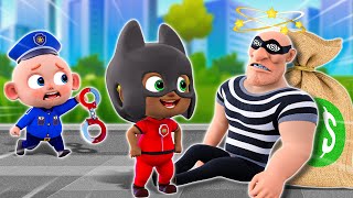 Police Officer and Missing Baby  Stranger Danger Song🚨 Safety Tips More Nursery Rhymes amp Kids Songs [upl. by Nageam]