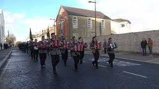 Cloughmills Accordion Band  Ballymoney Remembrance Sunday Parade 2024 [upl. by Anrahc]