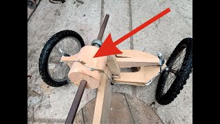 Bobbin Steering And Other Interesting Things For The Wooden Cycle Car [upl. by Einimod]