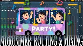 Bus mixing in MDrummer [upl. by Hsatan333]