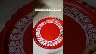 clay plate painting matir thala hand painting kolka painting tranding [upl. by Sharla696]