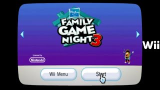 HASBRO FAMILY GAME NIGHT 3 Nintendo Wii  ALL GAMES [upl. by Alba480]