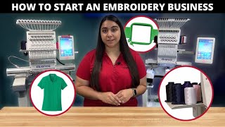 How To Do Embroidery  Starting an Embroidery Business [upl. by Crompton]