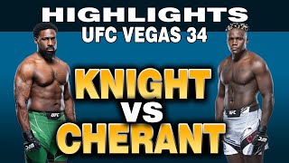 Brutal knockout  William Knight vs Fabio Cherant Highlights UFC [upl. by Ttevi]