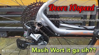 Deore M5100 10Speed Shifting Performance  Masih Cukup Memuaskan [upl. by Annaear46]