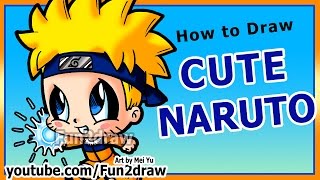 Learn how to draw Anime  Manga Easy  Naruto Chibi  People Characters Fun2draw Online Art Lessons [upl. by Htrap]