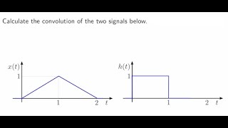 Convolution integral example  graphical method [upl. by Prussian]