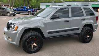 2006 Jeep Grand Cherokee Custom Lifted 4x4 SRT8 Bumper Conversion [upl. by Anelac883]