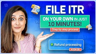 How to file ITR online  ITR Filing tutorial for salaried employees AY 202425 [upl. by Adlai127]