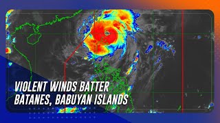 Violent winds batter Batanes Babuyan Islands Julian moves over Balintang Channel [upl. by Arianie]